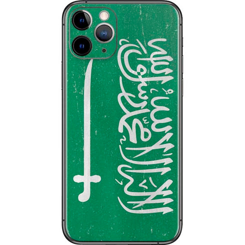 Saudi Arabia Flag Distressed iPhone 11 Pro Skin