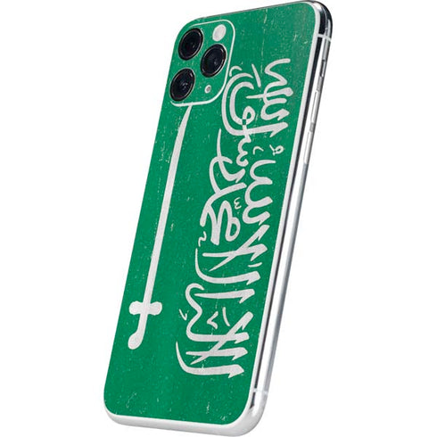 Saudi Arabia Flag Distressed iPhone 11 Pro Skin