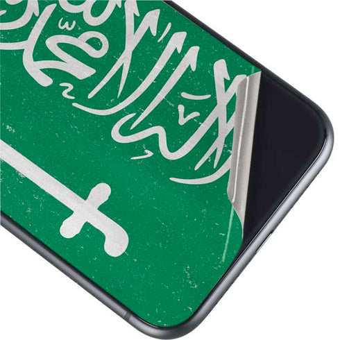 Saudi Arabia Flag Distressed iPhone 11 Skin
