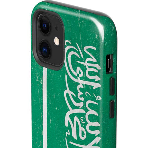 Saudi Arabia Flag Distressed iPhone 12 Impact Case