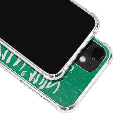 Saudi Arabia Flag Distressed iPhone 12 Mini Clear Case
