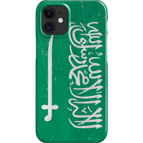 Saudi Arabia Flag Distressed iPhone 12 Mini Lite Case