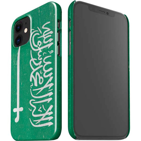 Saudi Arabia Flag Distressed iPhone 12 Mini Lite Case