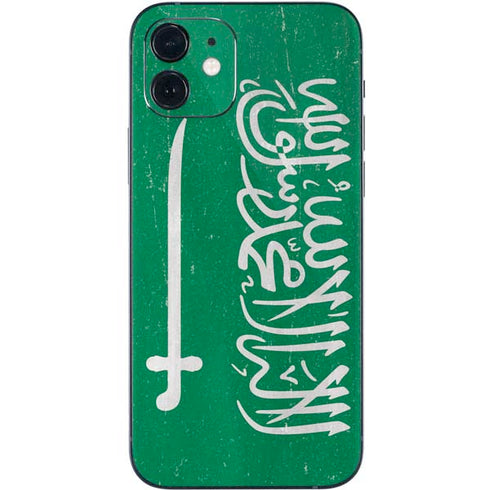Saudi Arabia Flag Distressed iPhone 12 Mini Skin