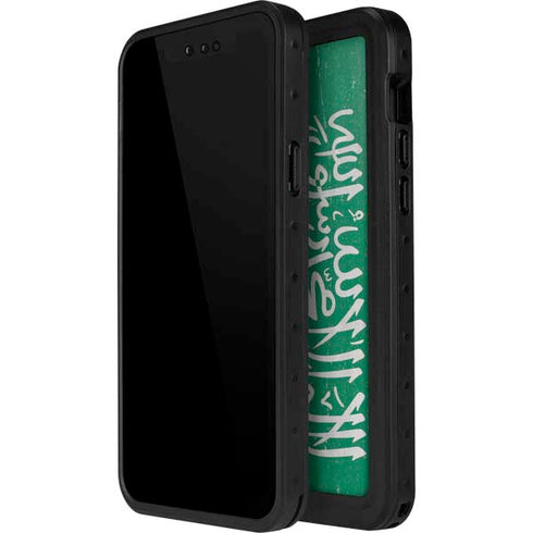Saudi Arabia Flag Distressed iPhone 12 Mini Waterproof Case