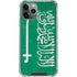 Saudi Arabia Flag Distressed iPhone 12 Pro Clear Case