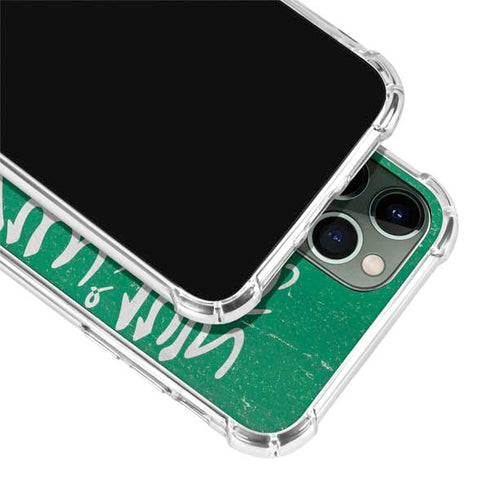 Saudi Arabia Flag Distressed iPhone 12 Pro Clear Case