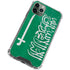 Saudi Arabia Flag Distressed iPhone 12 Pro Clear Case