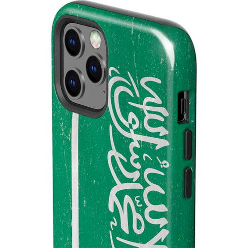 Saudi Arabia Flag Distressed iPhone 12 Pro Impact Case