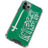 Saudi Arabia Flag Distressed iPhone 12 Pro Max Clear Case
