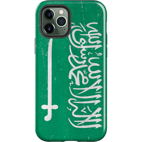 Saudi Arabia Flag Distressed iPhone 12 Pro Max Impact Case