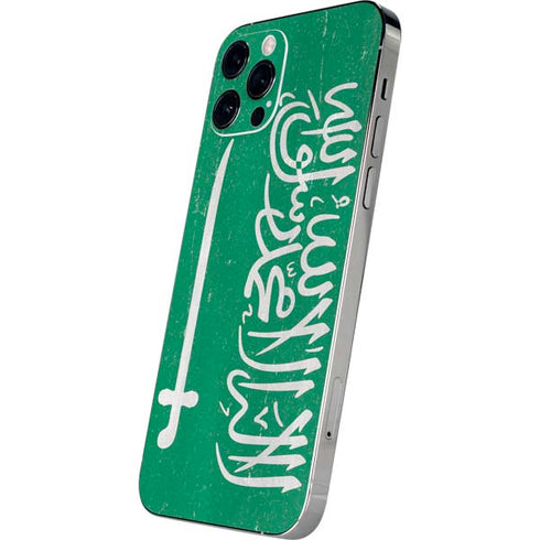 Saudi Arabia Flag Distressed iPhone 12 Pro Skin