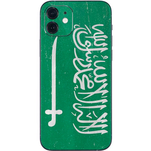 Saudi Arabia Flag Distressed iPhone 12 Skin
