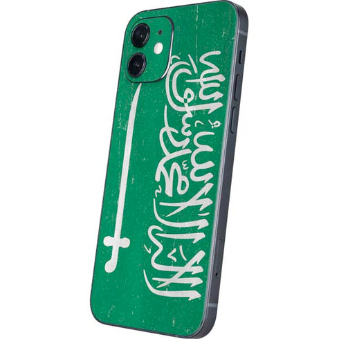 Saudi Arabia Flag Distressed iPhone 12 Skin