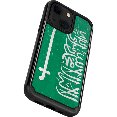 Saudi Arabia Flag Distressed iPhone 13 Cargo Case