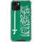 Saudi Arabia Flag Distressed iPhone 13 Mini Clear Case