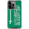 Saudi Arabia Flag Distressed iPhone 13 Pro Clear Case