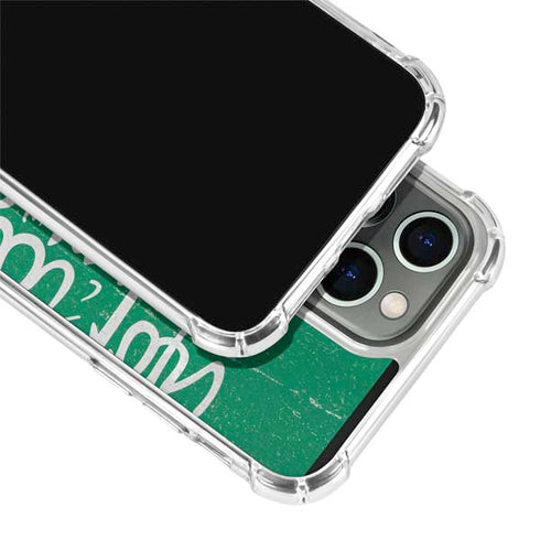 Saudi Arabia Flag Distressed iPhone 13 Pro Clear Case