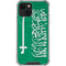 Saudi Arabia Flag Distressed iPhone 15 Plus Clear Case