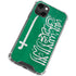 Saudi Arabia Flag Distressed iPhone 15 Plus Clear Case