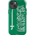 Saudi Arabia Flag Distressed iPhone 15 Impact Case