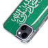 Saudi Arabia Flag Distressed iPhone 15 Plus MagSafe Case