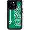 Saudi Arabia Flag Distressed iPhone 14 Pro Waterproof Case