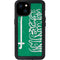 Saudi Arabia Flag Distressed iPhone 15 Plus Waterproof Case