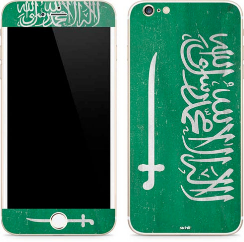 Saudi Arabia Flag Distressed iPhone 6/6s Plus Skin