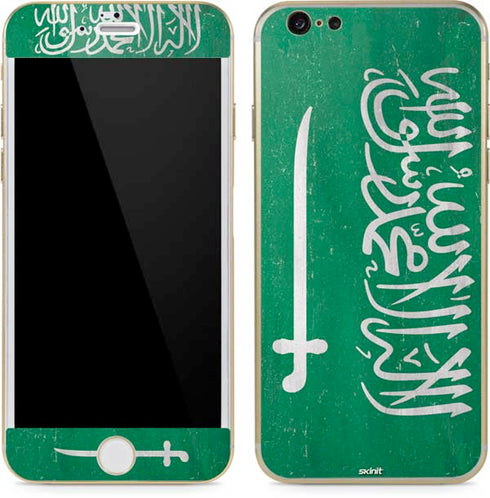 Saudi Arabia Flag Distressed iPhone 6/6s Skin