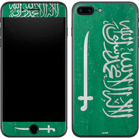 Saudi Arabia Flag Distressed iPhone 7 Plus Skin