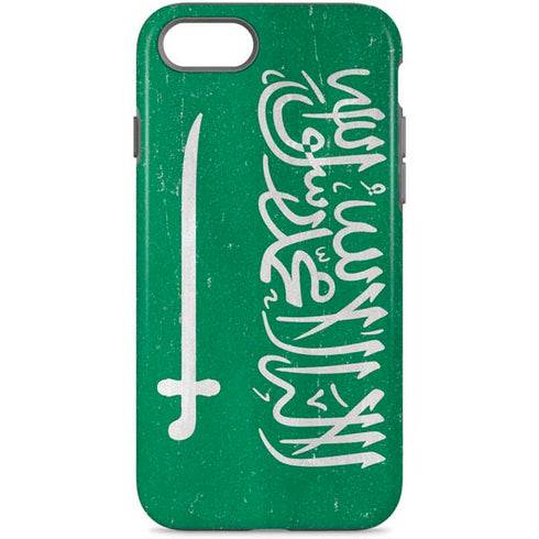 Saudi Arabia Flag Distressed iPhone 7 Pro Case