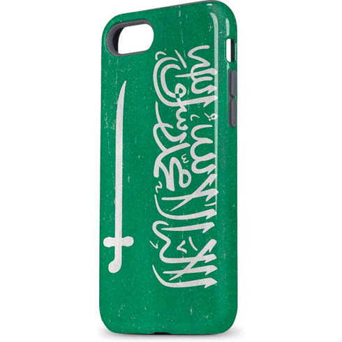 Saudi Arabia Flag Distressed iPhone 7 Pro Case