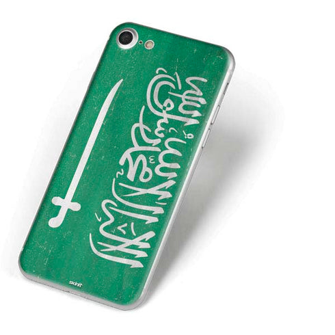 Saudi Arabia Flag Distressed iPhone 7 Skin