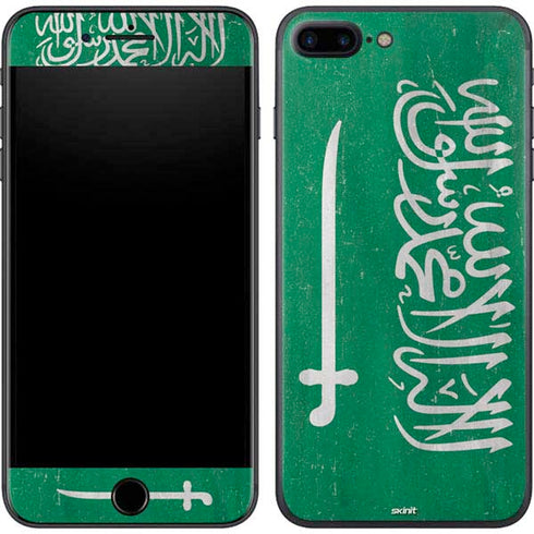Saudi Arabia Flag Distressed iPhone 8 Plus Skin