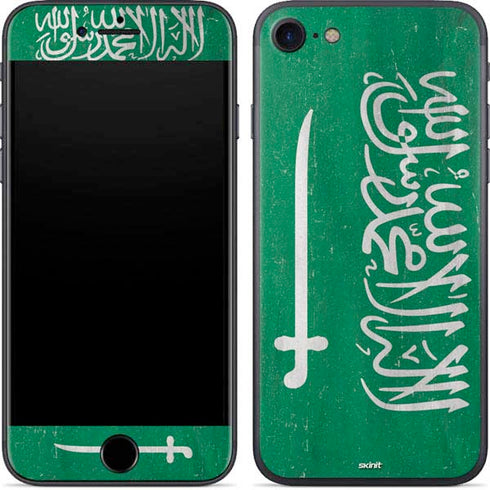 Saudi Arabia Flag Distressed iPhone 8 Skin