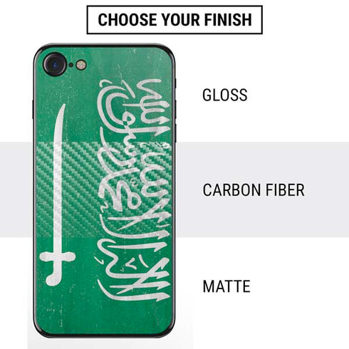 Saudi Arabia Flag Distressed iPhone SE (2nd & 3rd Gen) Skin