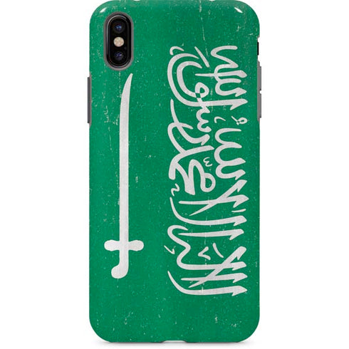 Saudi Arabia Flag Distressed iPhone X Pro Case