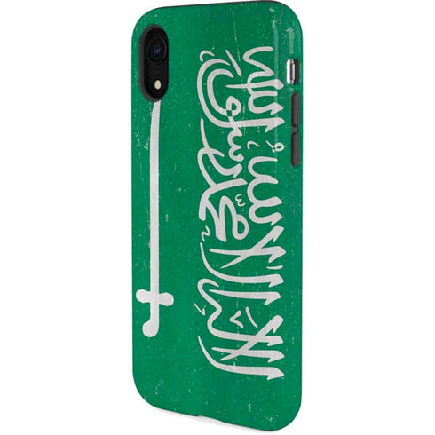 Saudi Arabia Flag Distressed iPhone XR Pro Case