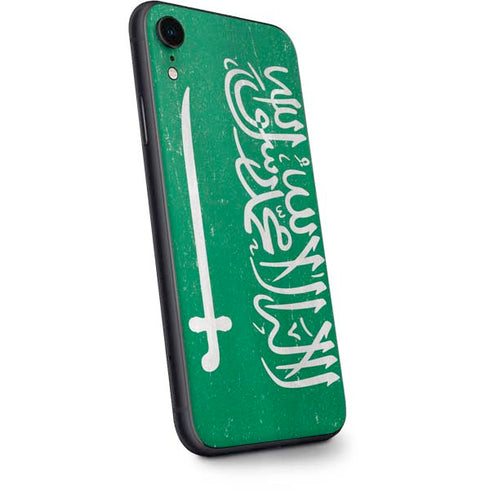 Saudi Arabia Flag Distressed iPhone XR Skin