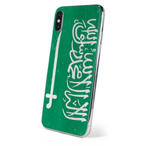 Saudi Arabia Flag Distressed iPhone XS Skin