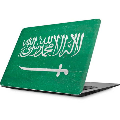 Saudi Arabia Flag Distressed Apple MacBook Skin
