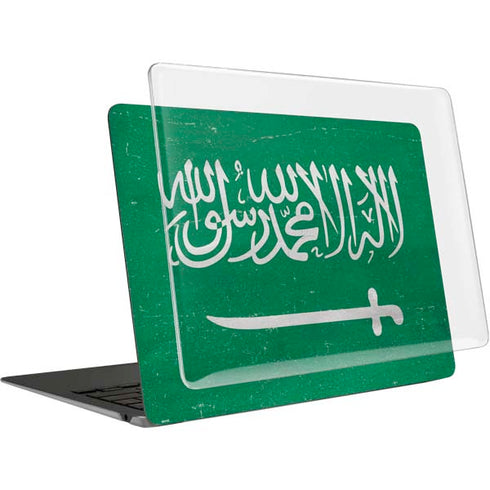 Saudi Arabia Flag Distressed MacBook Air 13in M1 (2021) Case plus Skin