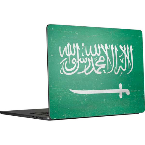 Saudi Arabia Flag Distressed MacBook Air 15 in (2023) Skin