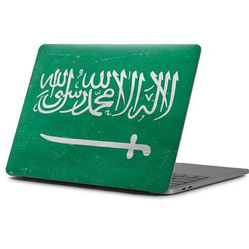 Saudi Arabia Flag Distressed Apple MacBook Pro 13-inch Skin