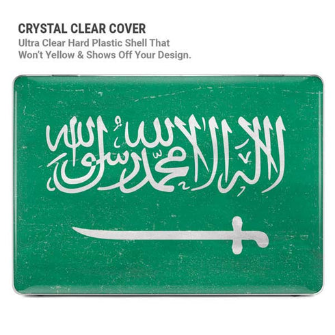 Saudi Arabia Flag Distressed MacBook Pro 13in (2020) Case plus Skin
