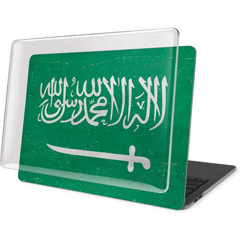 Saudi Arabia Flag Distressed MacBook Pro 16in (2019-20) Case plus Skin
