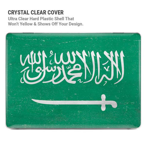Saudi Arabia Flag Distressed MacBook Pro 16in (2019-20) Case plus Skin