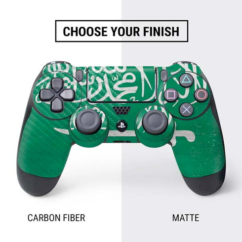 Saudi Arabia Flag Distressed PS4 Controller Skin