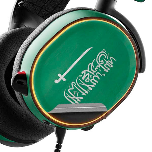 Saudi Arabia Flag Distressed SteelSeries Arctis 3 Skin